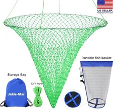 Foldable Bridge and Pier Fishing Net Drop Net Multi-Purpose Foldable Rubber US picture