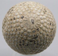 VINTAGE COLONEL BRAMBLE 1.62 GOLF BALL-FEW STRIKE MARKS-LOTS OF ORIGINAL PAINT picture
