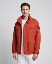 Hackett London Men's Orange Technical Fabric Jacket Size M HM402817 picture