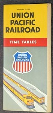 ***VINTAGE 1956 UNION PACIFIC RAILROAD ADVERTISING TIME TABLES*** picture