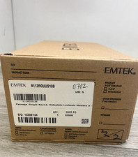 Emtek 8112US10B Modern Rectangular Single Cylinder Keyed Entry Set READ picture