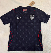 Nike USA National Team Soccer Jersey Shirt - Navy Red Star Pattern USA Crest picture
