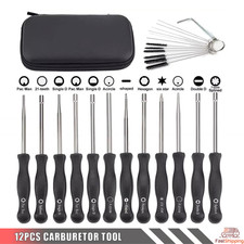12PCS Carburetor Tool kit For 2 Common Cycle Carburator Adjusting Small Engine picture