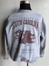 VINTAGE UNIVERSITY SOUTH CAROLINA COLLEGE GAMMA PHI  HANES SWEATSHIRT LARGE picture