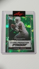 Leaf Green Diamond 💎 Holo Factory Sealed Vince Young Texas Pre-Prod Proof 1/1 picture