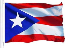 Puerto Rico Flag 3x5 FT National Country Banner Polyester Grommets Puerto Rican picture