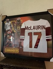 Terry McLaurin Signed Washington Commanders #17 Jersey Framed BAS Auth OBO picture