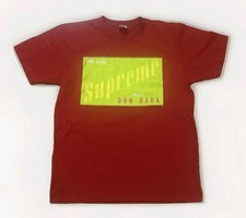 Rare SUPREME Don Dada T Shirt Red Wild Apache Box Dancehall Mens Large Authentic picture