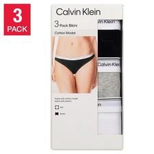 Calvin Klein Women's Cotton Modal Bikini Panties underwear 3-Pack  New/Sealed picture