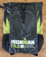 New Ironman California IM Transition Backpack Black Green Triathlon Gear Bag 28L picture