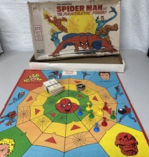 VTG 1977 MARVEL SPIDER-MAN & THE FANTASTIC FOUR BOARD GAME G8 picture