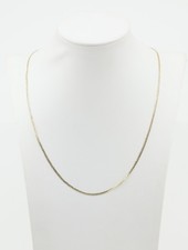 Unique 14K Karat Solid Yellow Gold Designer Cuban Link Chain Necklace - 20