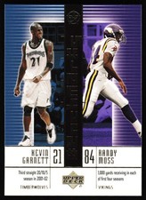 2002-03 UD SuperStars #B7 Kevin Garnett / Randy Moss Benchmarks picture