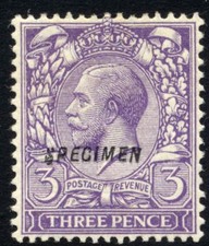 GB 1912 3d Specimen N22t Mint LH Cat £250 picture