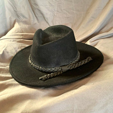 Brixton Black Western Hat w/ Braided Band - Brixton Western Style Hat picture