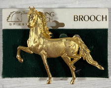 FINISHING TOUCH OF KENTUCKY HORSE Gold Tone BROOCH picture