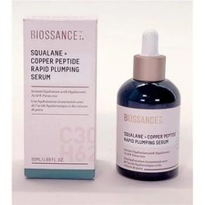 Biossance Squalane + Copper Peptide Rapid Plumping Serum. 1.69 oz-New And Sealed picture