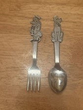 Vintage Disney Stainless silverware Pluto And Donald Duck Made in Japan  picture