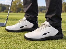 PUMA Phantomcat Nitro Men’s Golf Shoes Size 11 White Black Spiked picture