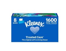 Kleenex Trusted Care Facial Tissues, 8 Flat Boxes, 200 Tissues per Box, 2-Ply picture