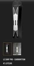 VIRUS Le Surf Pro Carbontitan Splitboard Snowboard 164cm Black CarbonFiber/Silvr picture