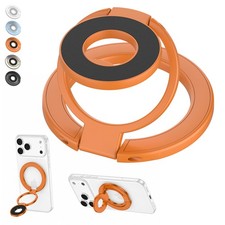 Magnetic MagSafe Cellphone Ring Holder, 360° Rotation Fold Ring Finger Kickstand picture