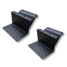 CJ5 Side Steps Compatible with Jeep © CJ Vehicles (Pair) - Solid - Black picture