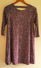 NWT Loft Outlet Petite Small Burgundy/White Floral 3/4 Sleeve Shift Dress picture