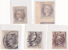 Austria 1867 Newspaper Stamps Lot - Mercury Head - Mixed Cancel & Mint picture