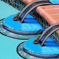2Pk Animal Saving Escape Ramp for Pool, Floating Ramp Rescues, Frog Log Pad Blue picture