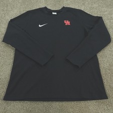 Nike Shirt Mens Large Waffle Knit Therma NCAA University Of Houston Cougars picture