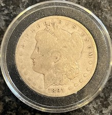 1891-CC $1 Morgan Silver Dollar over 25 years in family collection. picture