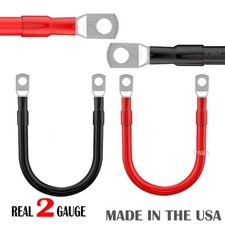 2 AWG Gauge Custom Battery Cable Copper Car Solar Power Wire Inverter Welding picture