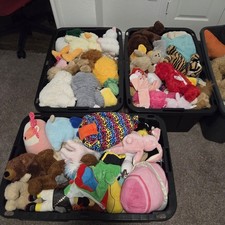5 Lbs bag of stuffed animals Plush Animals Lot Bundle Varied Sizes picture