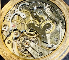 Rare Vintage Omega 19 CHRO Monopusher Chronograph Pocket Watch Runs -5X picture