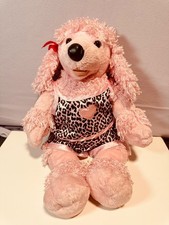 Vintage 2003 Build-A-Bear Pink Poodle Plush w/ Leopard Outfit – Retired picture