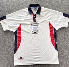 Umbro England Original 1998 Home Shirt Mens Extra Large XL World Cup Vintage Top picture