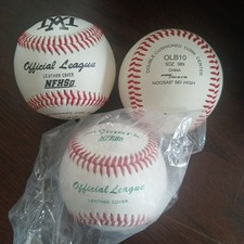 Three Assorted Leather Baseballs picture