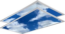 2-Pack 2x4 LED Cloud Skylight, 30-72W Tunable & 3K-6.5K, Dimmable, ETL Listed picture