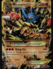 M Lucario EX Ultra Rare XY Furious Fists 55/111 Fighting Holo Pokemon Card picture