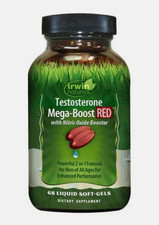 Testosterone Mega Boost RED 68 Softgels By Irwin Naturals. 11/26 picture