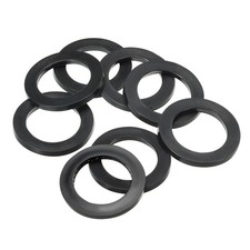 8pcs M30 Rubber Flat Washer 30mm ID 40mm OD 3mm Thick Sealing Spacer Black picture