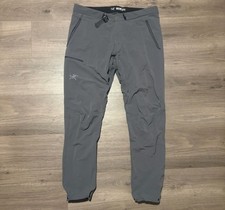 Arc’teryx Gamma LT Pant Mens Medium Gray Hiking Cargo Nylon Stretch Belted picture