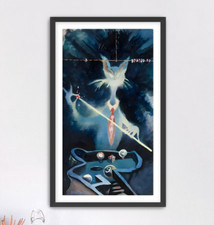 The Cat From The Wrong Side Of The Tracks | Midnight Paintings Framed Art Print picture