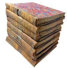 Antique Charles Reade's Works 7-Volume Incomplete Leather Set picture