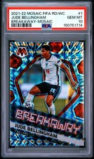 Jude Bellingham 2021-22 Panini Mosaic FIFA World Cup Breakaway England #1 PSA 10 picture