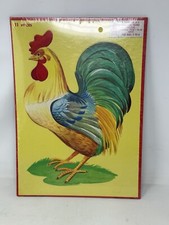 Vintage 1955 Milton Bradley Rooster cardboard puzzle New picture