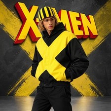 Marvel X-Men Wolverine Cosplay Jacket Black Yellow Hooded Costume Streetwear picture