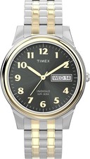 Timex T26481 Men's Charles Street Stainless Steel Expansion Band Watch picture