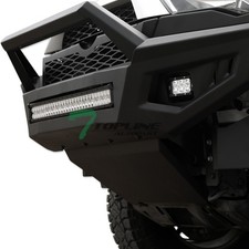 TLAPS For 2018-2020 F150 Steel Front & Rear Bumper+Hoop Bar+Skid Plate Matte Blk picture